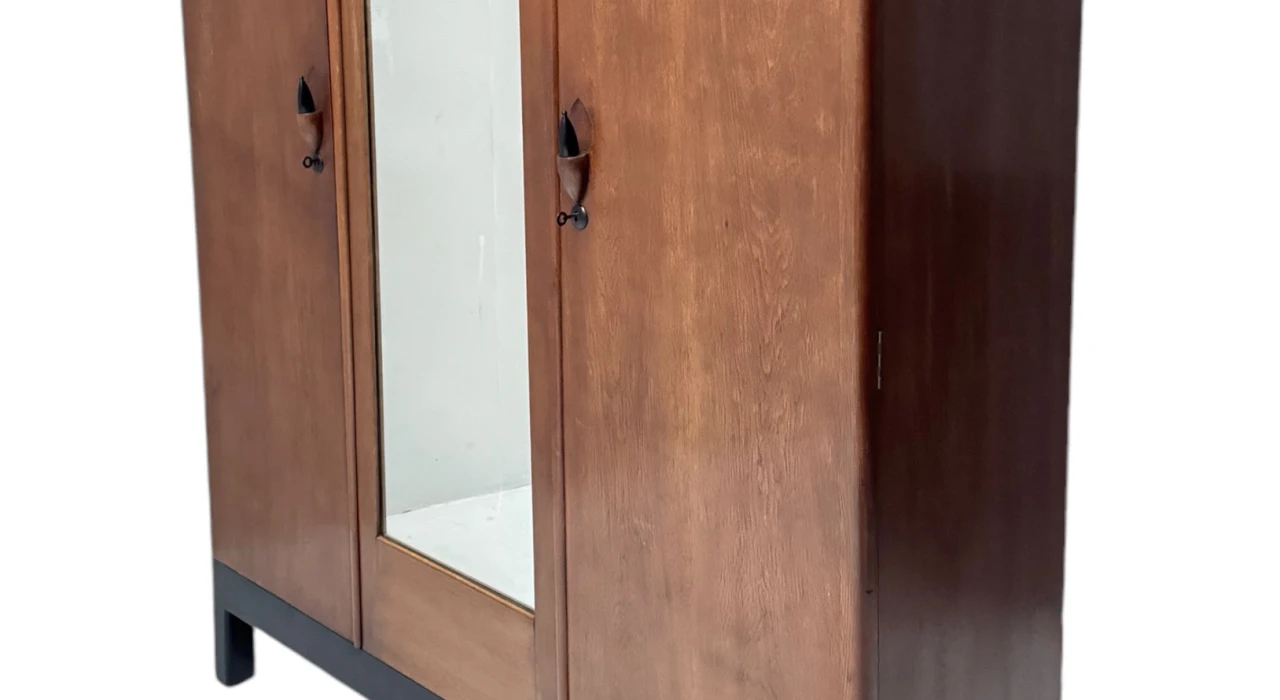 Art Deco Amsterdamse School Armoire by Willem Penaat for Metz & Co. Amsterdam